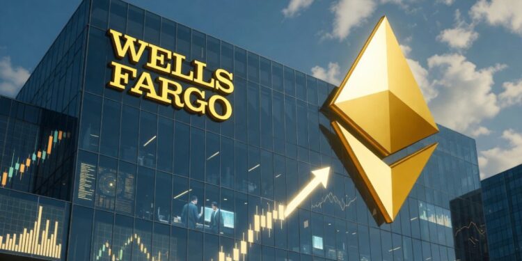 Wells Fargo aumentó en 60% su exposición a Ethereum